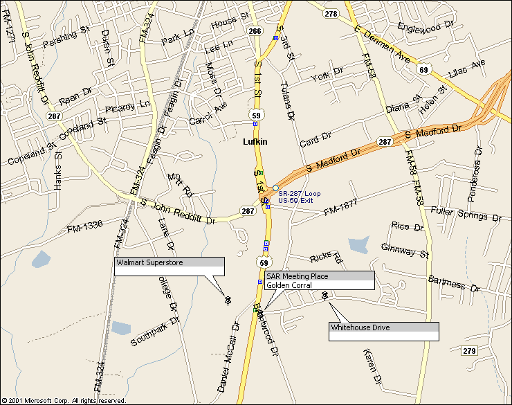 Map of Lufkin